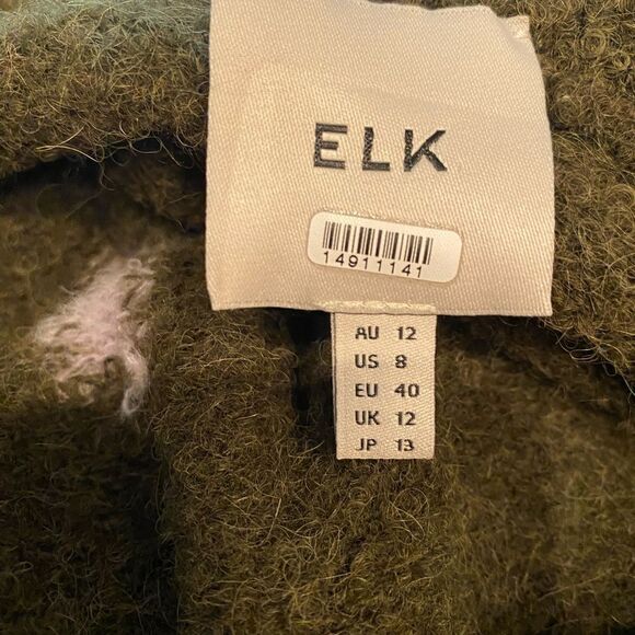 Elk Flikrin Sweater Olive Size US 8 - Picture 8 of 8
